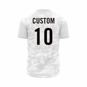 Abito in maglia da <span class=keywords><strong>calcio</strong></span> bianco taglie forti con stampa con nome personalizzato maglia da <span class=keywords><strong>calcio</strong></span> tagliata Auto e pantaloni sportivi - Product Image 3