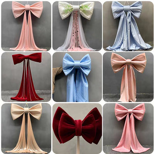 Super Large Giant Bow Romantic Luxury Wedding Party Birthday Celebration Decoration Photo Props Wall Decor Plastic - Product Image 2