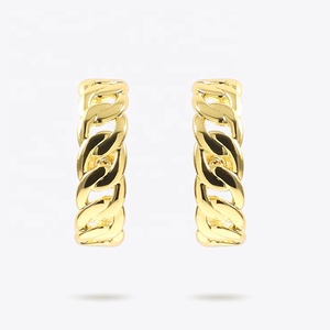 FASHION Punk Link <strong>Chain</strong> <strong>Stud</strong> <strong>Earrings</strong> for Women Accessories Gold Color Small Hip Hop Earings Fashion Jewelry Kolczyki E191120 - Product Image 3