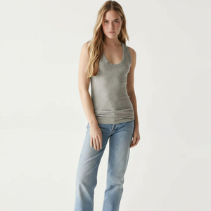 Camiseta sin mangas de punto acanalado de algodón personalizada para mujer, ropa deportiva ajustada para culturismo, gimnasio, sexy, informal, venta al por mayor, alta calidad - Product Image 1