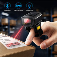 Escáner de Código de Barras Inalámbrico YJ-6602 con Diseño de Base de Carga USB, Escaneo de Largo Alcance, 1D 2D CMOS, para Logística