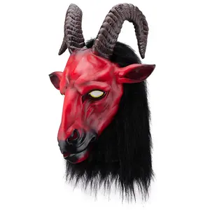 Realistic Adult Antelope Latex Mask for Halloween Bar Dance or Role Play Scary Horror LED Features Wholesale Them