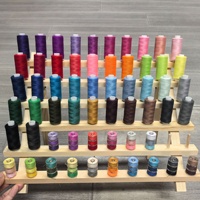 Set Benang Jahit Poliester 96pcs Baru untuk Toko Jahit, 48 Warna, Tambalan Kain Berwarna-warni, Stiker Kain