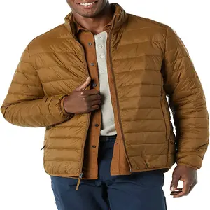 Tùy Chỉnh Mens Đen Ngoài Trời Puffer Áo Khoác Cho Mùa Đông Nóng Bán Sản Phẩm