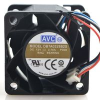 Ventilateur AVC 3828 3,8 cm 38x38x28 mm DBTA0328B 22000 tr/min, volume d'air élevé, ventilateur de refroidissement axial 12 V CC pour serveur 1U