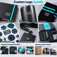 Kit d'événement de lancement d'entreprise IA personnalisé : Carnet, Cache-webcam, Autocollant, Chaussettes, Gobelet, Badge, Cordon, Fournisseur de cadeaux technologiques
