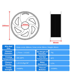 خيط طابعة 3d TRONXY 3 28 لونًا 1-<span class=keywords><strong>ABS</strong></span> PLA TRONXY لطابعة 3D بكرة بكرة خيوط <span class=keywords><strong>Abs</strong></span> - Product Image 6