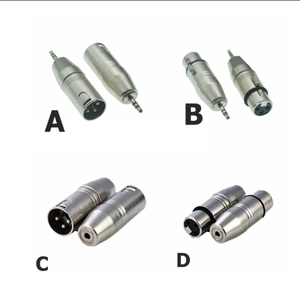 Nouveau assez Stock XLR 3 broches femelle Jack à 3.5mm femelle et mâle 1/8 "TRS <span class=keywords><strong>Mini</strong></span> femelle stéréo Microphone Audio adaptateur convertisseur connecteur - Product Image 2