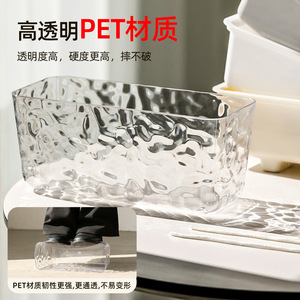 Airi Shield <b>Rectangular</b> Self Watering Planter Glacier Pattern Modern Plastic Flower <b>Pot</b> for Succulents Home Balcony - Product Image 4