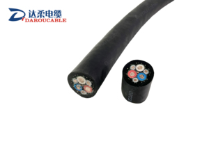 Câble d'alimentation robuste <span class=keywords><strong>Darou</strong></span> IEC 60092 0,6/1 kV à âme en cuivre, gaine XLPE CPE/Néoprène, 4-70 mm² pour l'exploitation minière souterraine du charbon - Product Image 5