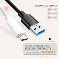 Câble de données USB 3.2 Gen 10Gbps USB-C 60W PD Charge rapide Android Auto Tête en aluminium pour chargeur de voiture Ordinateur portable Disque dur externe