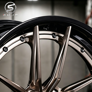 Jantes en alliage forgées sur mesure en deux parties, couleur bronze foncé, concaves profondes, pour AMG CLA45 S Golf <span class=keywords><strong>R</strong></span> <span class=keywords><strong>Cupra</strong></span> Leon RS3 Sedan, 18, 19, 20 pouces - Product Image 5