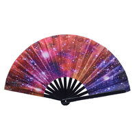 Éventail de Kung Fu en bambou fait main et peint à la main, personnalisé avec un design sur mesure pour les fêtes