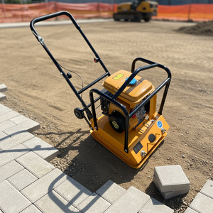 Compacteur à plaques vibrantes autopropulsé à essence C120, vente en gros d'usine, garantie 1 an, pour le compactage de pierres, d'asphalte et de sol - Product Image 6
