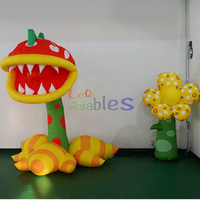 Plante Gonflable Géante Bizarre et Carnivore, Fleur Monstre à Bouche Personnalisée pour Scène d'Activités Thématiques