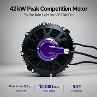 Moteur de propulsion pour moto électrique Ultra Bee Light Bee X amélioré, 72V 50kW, moteur CC sans balais, haute vitesse, haute puissance