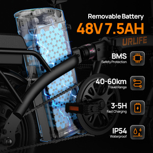 Bicicleta Eléctrica <span class=keywords><strong>Plegable</strong></span> de 14 Pulgadas, Bicicleta Eléctrica Urbana de 48V, Bicicleta Eléctrica <span class=keywords><strong>Plegable</strong></span> para Adultos, Stock en la UE, Lista para Enviar - Product Image 6