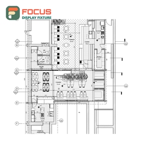 Large Format Cafe Service Counter Tempered Glass Panel Barista Service Zone Roastery Service Counter - Product Image 2