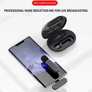Clavax CLLM-K61 Mini Lavalier Clip <span class=keywords><strong>sur</strong></span> micro Microphone à revers sans fil avec étui de charge pour enregistrement Vlog Tiktok de té<span class=keywords><strong>l</strong></span>éphone intelligent - Product Image 3
