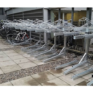 West Biking Support vertical à deux étages pour vélos Grand porte-vélos 4 supports Universal Pro Steel Bicyclettes Manufacturer - Product Image 4
