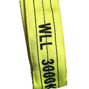 4t 5t 7t 8t 20t Cargo Lifting Webbing Sling Endless Flat Webbing Sling