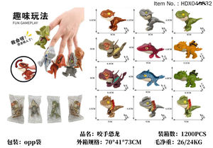 HDX Cadeau promotionnel Marionnette <span class=keywords><strong>dinosaure</strong></span> articulée à doigts mobiles, jouet réaliste en plastique mignon pour enfants - Product Image 2