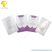 Petits sacs en Plastique à impression personnalisée, Sachet en Plastique pour échantillons, sacs d'emballage de crème, avec fenêtre transparente, pièces