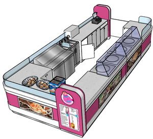 Myidea laminate <strong>roll</strong> <strong>ice</strong> <strong>cream</strong> <strong>kiosk</strong> <strong>kiosk</strong> for mall attractive wood plywood shopping mall  mall and retail - Product Image 3