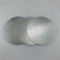 Filtres à café gravés en acier inoxydable 304/316 de qualité alimentaire, réutilisables, pour tampons d'espresso, épaisseur 0,8 mm, 1 mm, 1,7 mm, 51/53/58 mm