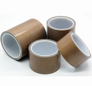 Venta al por mayor Anti alta temperatura adhesivo superficie antiadherente PTFE cinta de fibra de vidrio - Product Image 2