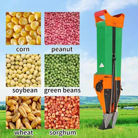 Semoir manuel à double barillet pour céréales agricoles, maïs, légumes, graines de soja avec mesure de distance
