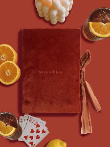 Agenda Personalizada A5 A4 A6 con Encuadernación de <span class=keywords><strong>Terciopelo</strong></span> Negro y Cintas de Raso - Product Image 5