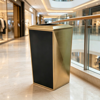 Poubelle de sol MAX pour hôtel - Poubelle de luxe moderne en acier inoxydable écologique de qualité supérieure, design élégant et durable
