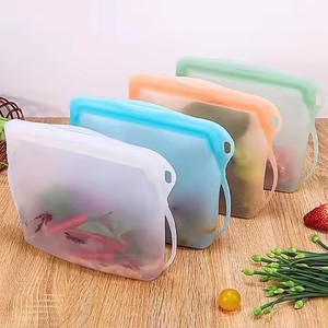 Portable Self-Sealing Kitchen Storage Bag Thickened Daily Necessities for Fresh-Keeping Fruit & Vegetable Food <b>Silicone</b> <b>Seal</b> Bag - Product Image 2