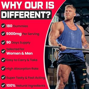 OEM/ODM Marque privée Gummies pré-entraînement à la créatine Créatine monohydrate Créatine à mâcher pour homme Suppléments de musculation Culturistes - Product Image 6