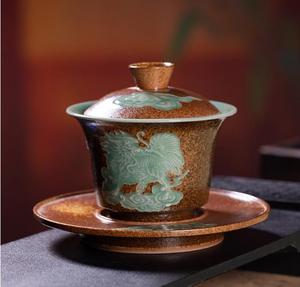 Longquan seladon kapaklı kase fincan - Product Image 2