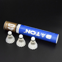 Bt-No.40 plume d'oie de troisième qualité identique à Victor Master No.3 avec 2 couches de liège naturel volant de Badminton personnalisable