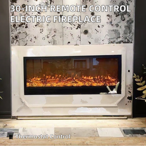Chimenea Eléctrica Decorativa <span class=keywords><strong>de</strong></span> 30 Pulgadas <span class=keywords><strong>con</strong></span> Control Remoto en Inglés para Uso en Hoteles, Chimenea Eléctrica <span class=keywords><strong>con</strong></span> Llama LED y Enchufe - Product Image 2