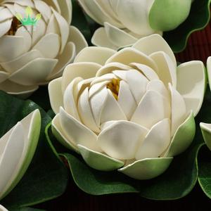 Plantes aquatiques artificielles de la marque LMD, <span class=keywords><strong>lotus</strong></span> flottants, fleurs écologiques en PP, couleur personnalisée, pour la maison et l'hôtel. - Product Image 3