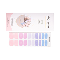 Autocollants d'ongles en gel UV semi-durcis longue durée, très populaires / Wraps d'ongles en gel à presser / Tiktok NG200049/NG200050