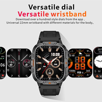 Reloj Inteligente QX12 Resistente al Agua 5ATM para Hombre, Pantalla LED de 1.96 Pulgadas, Linterna, Llamadas Bluetooth, IP68, Fitness, Compatible con Android, Deportivo para Exteriores