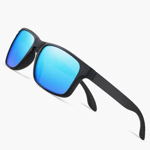 Wholesale plastic casual sports driving sunglasses mens women square frame polarized sunglasses