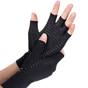 <span class=keywords><strong>Gants</strong></span> <span class=keywords><strong>de</strong></span> compression en cuivre pour l'arthrite - Attelle orthopédique - Gant sans doigts infusé au cuivre pour la douleur <span class=keywords><strong>de</strong></span> l'arthrite, RSI Luvas Guantes - Product Image 3
