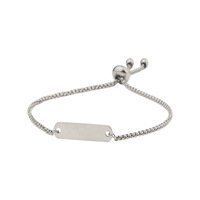 Bracelet en acier inoxydable réglable avec nom personnalisé gravé au laser, nouvelle mode, vente chaude en dropshipping