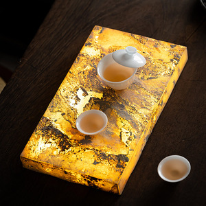 Illuminated <b>Tea</b> <b>Tray</b> Yellow Version Plastic Dry Brewing <b>Tea</b> Set Accessory Zen Style Square Decorative Ornament - Product Image 3