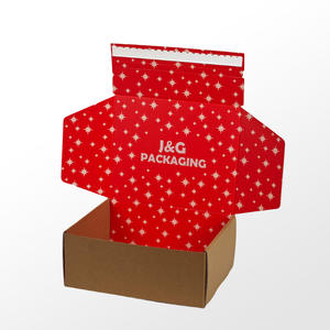 Striscia di strappo in cartone ondulato per aeroplano a forma di scatola cosmetica confezione regalo per abbigliamento con cerniera scatola di spedizione con Logo personalizzato - Product Image 2