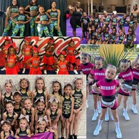 Tenue d'entraînement pour équipe de cheerleading avec strass scintillants, nouveau design, crop top court, vêtements de sport personnalisés par sublimation