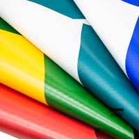Meilleur tissu d'auvent rayé en pvc imperméable de 0.35mm