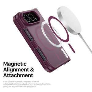 Suitable for Apple <b>folding</b> <b>screen</b> magnetic phone case iPhone Ultra matte skin feel transparent lightweight <b>folding</b> <b>screen</b> phone - Product Image 1