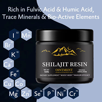 Gélules de Shilajit Pur en Gros OEM, 100% Naturel, Extraits en Gommes et Résine Liquide, Énergisant, 50g pour Adolescents